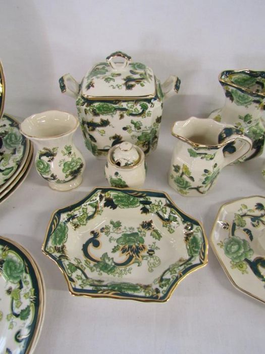 Collection of Mason's Chartreuse includes jugs, plates, candlestick etc - Image 3 of 5