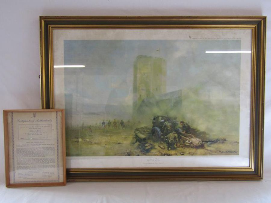 David Shepherd limited edition 306/500 print 'Action at Mirbat'  with framed certificate of - Image 2 of 8