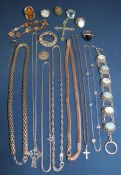 Selection of mainly 925 jewellery including rings & necklaces 5.8ozt