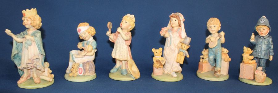 Set of 6 figurines "The Let's Pretend Collection"  Hamilton Gallery Scotland