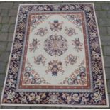 Next Regency white, blue and pink rug, L120cm x W165cm