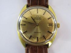 Gents Omega Genève automatic wristwatch with leather strap