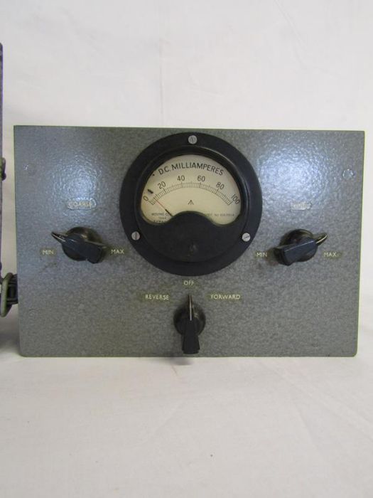 Metal cased milliampere meter and a radio receiver - Image 3 of 4