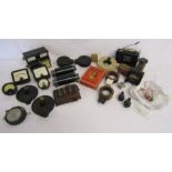 Collection of radio spares includes Ampere dials, ferranti milliamperes dials, Tristar model SW-007,