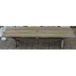 Hillerstorp wooden garden bench, L177cm