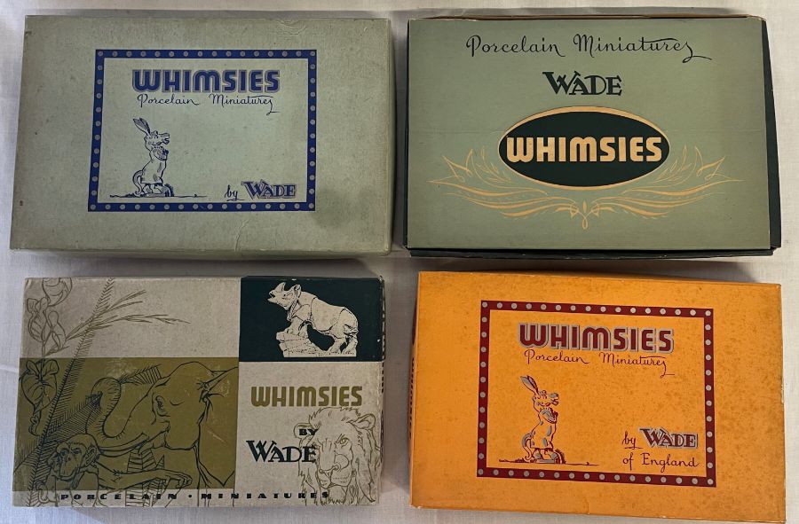 4 boxes of Wade Whimsies porcelain miniatures - Image 2 of 2