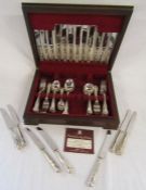 KB Quality cased Sheffield cutlery set