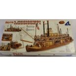 Artesania Latina King of the Mississippi 1:80 scale model kit of a paddle wheel steam boat -