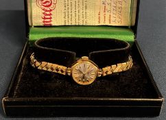 Ladies 9ct gold case Rotary wristwatch