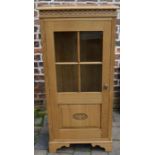 Hand crafted oak Bee cabinet with 3 wooden shelves by Cobweb Craft/Kevin P Burks Ht 130cm L60cm