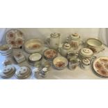 Denby 'Gypsy' pattern stoneware part dinner service, tea pot etc.