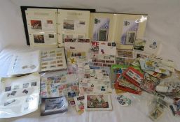 Collection of first day cover, stamps, collector cards etc - part filled stamp album (NOT stamps but