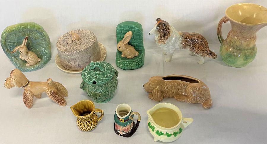 Selection of Sylvac pottery including dogs, jugs etc