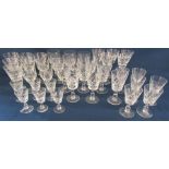 Collection of Brierley (advised) crystal glasses