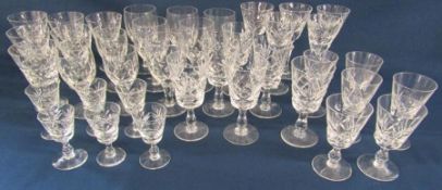 Collection of Brierley (advised) crystal glasses