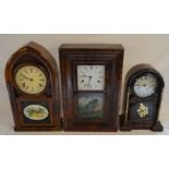 Three 19th century American mantel clocks