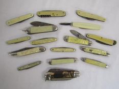 Collection of pen knives