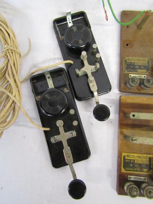 4 Morse code keys and 2 buzzer practice keys - Image 2 of 4