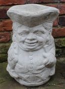 Concrete Toby jug planter / stick stand