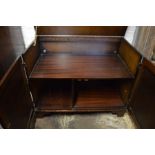 Oak music cabinet and glazed book case