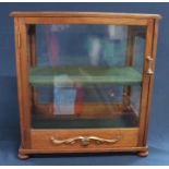 Antique style table top display cabinet 40cm wide x 23cm deep x 43cm tall
