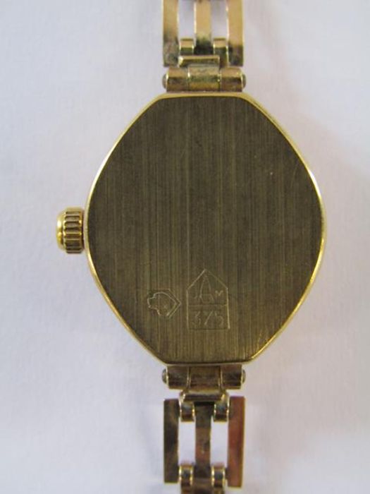 9ct gold ladies Accurist watch - total weight 9.52g - Image 3 of 6