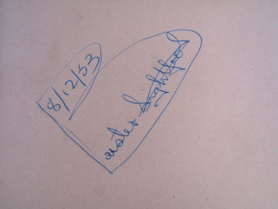 Autograph book containing signatures from West Ham Hammers Speedway racers 1952 possibly other - Image 7 of 8