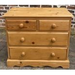 Pine chest of drawers