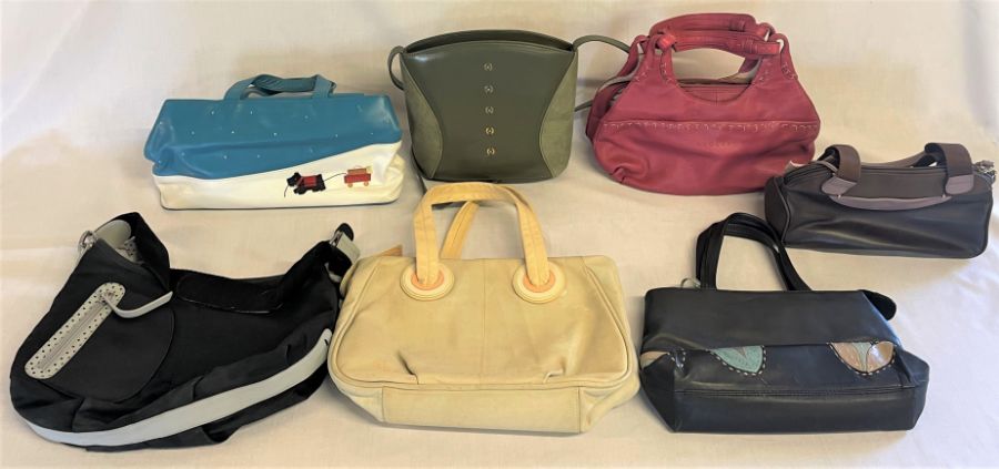 Seven handbags including six Radley bags and one Jacques Vert