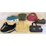 Seven handbags including six Radley bags and one Jacques Vert