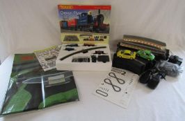 Hornby Devon Flyer 00 gauge train set and Beetle Cup Scalextric set (unboxed)