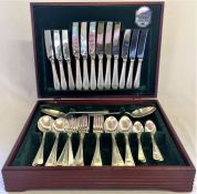 Cased Butler of Sheffield 'Cavendish Collection' stainless steel cutlery set