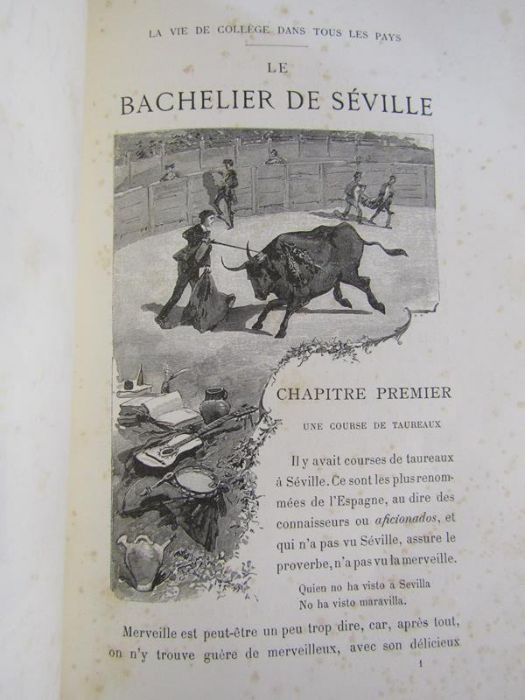 2 French books - Andre Laurie 'Le Bachelier Seville' Scenes de la vie de College dans tou les pays - Image 6 of 10