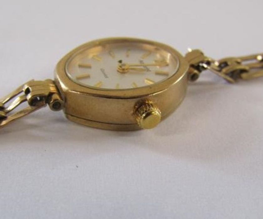 9ct gold ladies Accurist watch - total weight 9.52g - Image 2 of 6