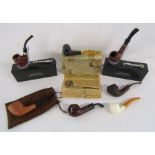 Collection of pipes includes Sanda, Aurell, Real Briar, Amorelli, Goede-Waagen etc