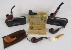 Collection of pipes includes Sanda, Aurell, Real Briar, Amorelli, Goede-Waagen etc