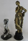 Two modern decorative female figurines