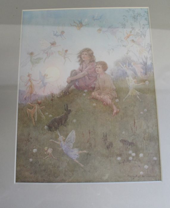 Collection of Margaret Tarrant framed prints including "Winter", "Love Amongst the Snows" & "Elfin - Image 3 of 4