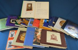 Large number of clock & clock repair books, auction catalogues & a hand written study of American