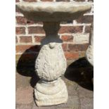 Vineyard concrete bird bath