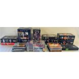Selection of approximately 40 Dr Who DVDs, CD soundtracks and a VHS