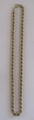 9ct gold rope twist necklace - total weight 7.95g