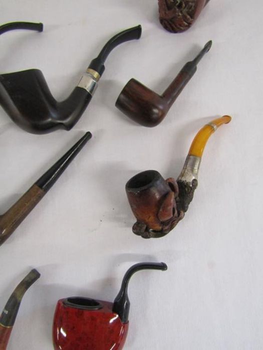 Collection of smokers pipes includes Zenith, Dunhill with silver collar etc - Image 7 of 10