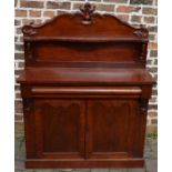 Victorian mahogany chiffonier, L107cm x H140cm x D40cm