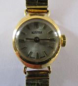 14kt gold Roamer ladies watch - total weight 14.48g