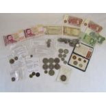 Coins, notes and tokens includes coin to celebrate the marriage of Prince Albert to Princess