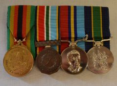 Group of four Rhodesia/Zimbabwe police medals awarded to Sergeant/Patrol Officer C M M Gudo