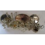 Collection of silver plate includes Cavalier, Falstaff, Quist, etc