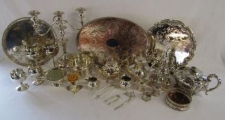 Collection of silver plate includes Cavalier, Falstaff, Quist, etc