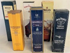 6 boxed bottles of whisky, Bushmills Millennium Reserve Irish Whiskey Limited Edition 70cl,